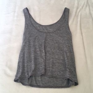 Grey light workout tank top